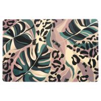 Unique Living Placemat Jungle - Monstera bladeren - 44 x 28 cm - tafeldecoratie