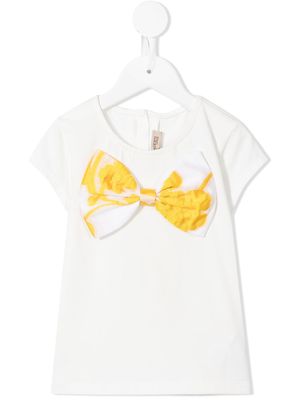 Hucklebones London t-shirt à détail de nœud - Blanc
