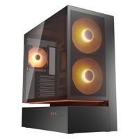 Cougar cfv235 mesh midi tower behuizing (zwart | 2x usb-a | 1x usb-c | rgb | tempered glass)