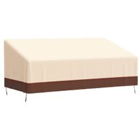 Tuinhoes 3-zitsbank 420D 198x97x48/74 cm oxford beige - thumbnail