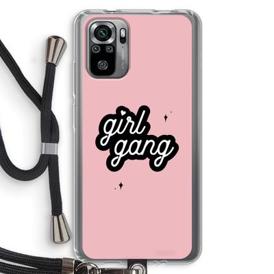 Girl Gang: Xiaomi Redmi Note 10S Transparant Hoesje met koord
