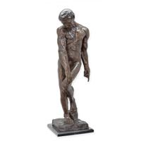 BRONZEN BEELD VAN ADAM hoogte 86 cm - thumbnail