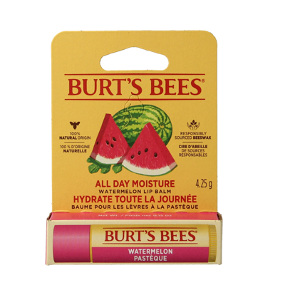 Burt's Bees Lipbalm watermelon blister 4.3 Gram Burt's Bees Lipbalm watermelon blister 4.3 Gram