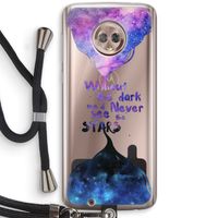 Stars quote: Motorola Moto G6 Transparant Hoesje met koord