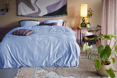 At Home by Beddinghouse At home by Beddinghouse Dekbedovertrek Tender Mid Blue 140x200/220 cm