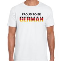 Duitsland Proud to be German landen t-shirt wit heren