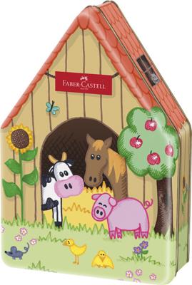 Faber Castell Viltstift Connector - boerderij 18 stuks in blik