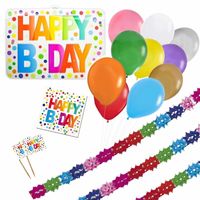 Happy Birthday verjaardag versieringen pakket voor elke leeftijd