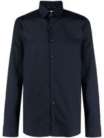 Calvin Klein button-up poplin shirt - Bleu - thumbnail