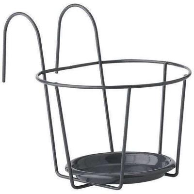 Balkonpannenlap - TUIN ID - 21 cm Antraciet - Optimale maat - Elegant ontwerp - Veilige ondersteuning