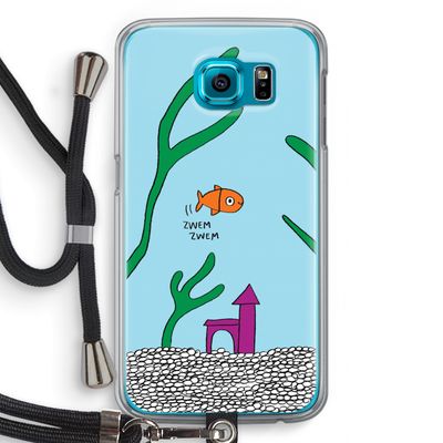 Aquarium: Samsung Galaxy S6 Transparant Hoesje met koord