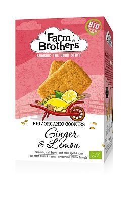 Farm Brothers Gember & citroen koekjes bio (150 gr)