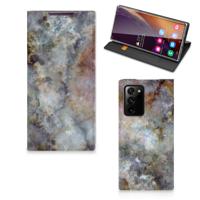 Samsung Galaxy Note 20 Ultra | Standcase | Marmer Grijs