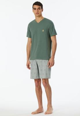 Schiesser Schiesser Pyjama Short khaki 182609 52/L