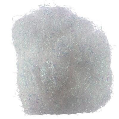 Kerstboomversiering engelenhaar - wit - iriserend - 40 gram