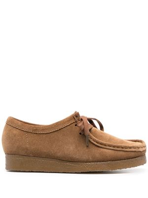 Clarks derbies en daim à lacets - Marron