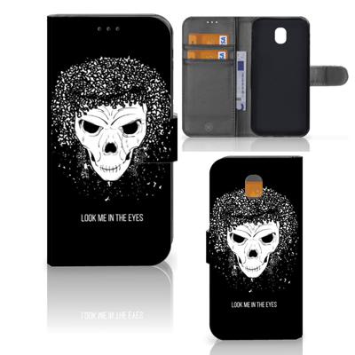 Telefoonhoesje met Naam Samsung Galaxy J5 2017 Skull Hair Telefoonhoesje met Naam Samsung Galaxy J5 2017 Skull Hair