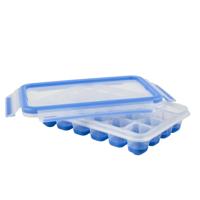 Tefal masterseal ijsblokjesdoos voor 24 ijsblokjes blauw/transparant - thumbnail