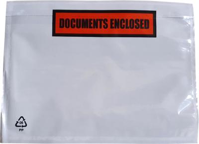 1000 Paklijstenveloppen A6 165x122mm Documents Enclosed PP