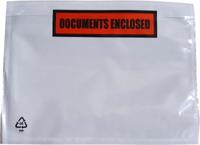 1000 Paklijstenveloppen A6 165x122mm Documents Enclosed PP
