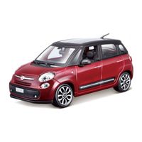 Speelgoedauto Fiat 500 L rood 1:24/17 x 7 x 7 cm   -
