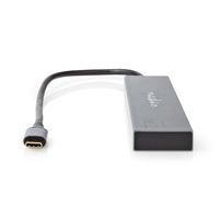 Nedis USB-Hub | 1x USB-C 3.2 Gen 2 Male | USB-C 3.2 Gen 2 Female with PD 3.0 / 3x USB-C 3.2 Gen 2 Female | 4-Poorts poort(en) | USB 3.2 Gen 2 | USB - thumbnail