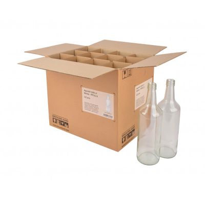 Fles aperitief 1 l, wit, PP31,5, doos 12 st.