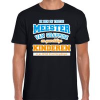 Ik ben de trotse meester cadeau t-shirt zwart voor heren - thumbnail