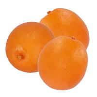 Esschert Design kunstfruit decofruit - 3x - sinaasappel/sinaasappels - ongeveer 7.5 cm - oranje