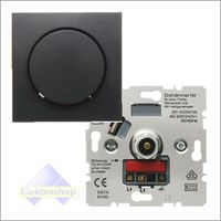 Berker B1/B3 dimmer met draaiknop voor conventionele trafo's (20-500W) antraciet