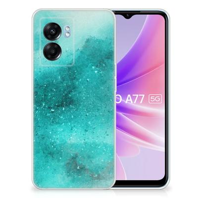 Hoesje maken OPPO A77 | A57 5G Painting Blue Hoesje maken OPPO A77 | A57 5G Painting Blue