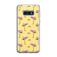Flamingo's geel: Samsung Galaxy S10e Transparant Hoesje