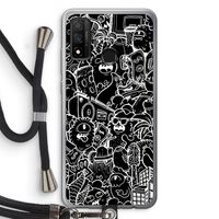 Vexx Black City : Huawei P Smart (2020) Transparant Hoesje met koord