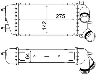 Intercooler, inlaatluchtkoeler CI309000S