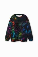 Sweatshirt met digitale print - BLACK - 5/6