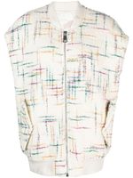Khrisjoy veste bomber oversize en tweed - Blanc