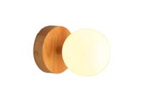 Wandlamp Oplaadbaar Richella Lichtbruin hout