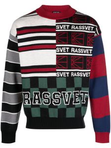 RASSVET pull en maille intarsia - Noir