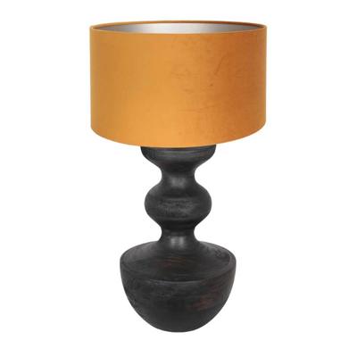 Steinhauer Landelijke schemerlampLyons S met gouden velours kap - 3477ZW
