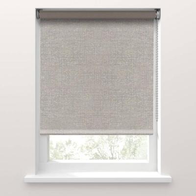 Leen Bakker - Fenstr Rolgordijn Nancy Verduisterend - Grijs Beige (25015) - Polyester - Grijs#Beige - 120x10x10 Cm
