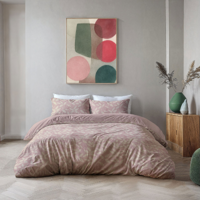 Dekbedovertrek Fresh Garden - Eenpersoons (140x200 Cm) - Roze Microvezel - - Byrklund - Dekbed-Discounter.nl