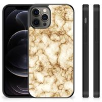 iPhone 12 Pro Max Gripcase Marmer Goud - thumbnail