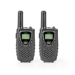 Nedis Walkie talkie Set | 2 Handsets | Tot 8 km | 1 stuks - WLTK0800BK WLTK0800BK