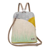 Hi-di-hi Rugzak/Schoudertas Happy View Beige-Blauw