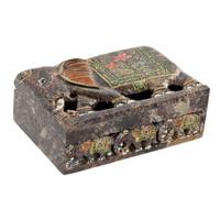 Doos-Juwelenkistje Home ESPRIT Bruin Multicolour 15 X 10 X 5,5 CM