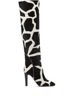 Giuseppe Zanotti bottes à imprimé animalier - Noir