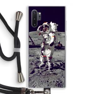 Spaceman: Samsung Galaxy Note 10 Plus Transparant Hoesje met koord