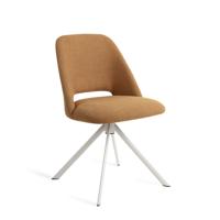 Jesper Home Eetkamerstoel 'Sasue' Draaibaar, Revolve White, kleur Oh My Ochre