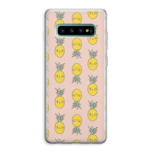 Ananas: Samsung Galaxy S10 Plus Transparant Hoesje