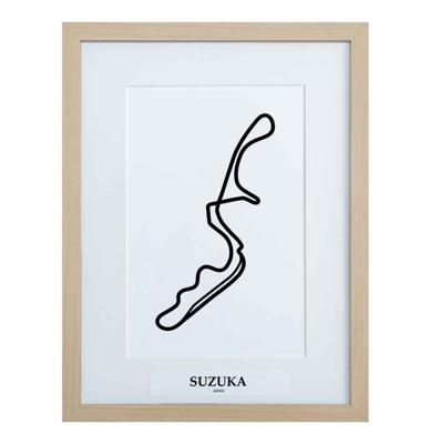Formule 1 Circuit Suzuka 3D Print - Hout